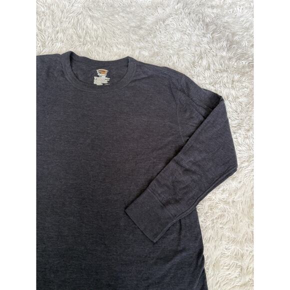Champion Duo Fold Men’s Sz. XL Gray Long Sleeved Tee. Exc. Quality, Soft, Comf. - Picture 2 of 7